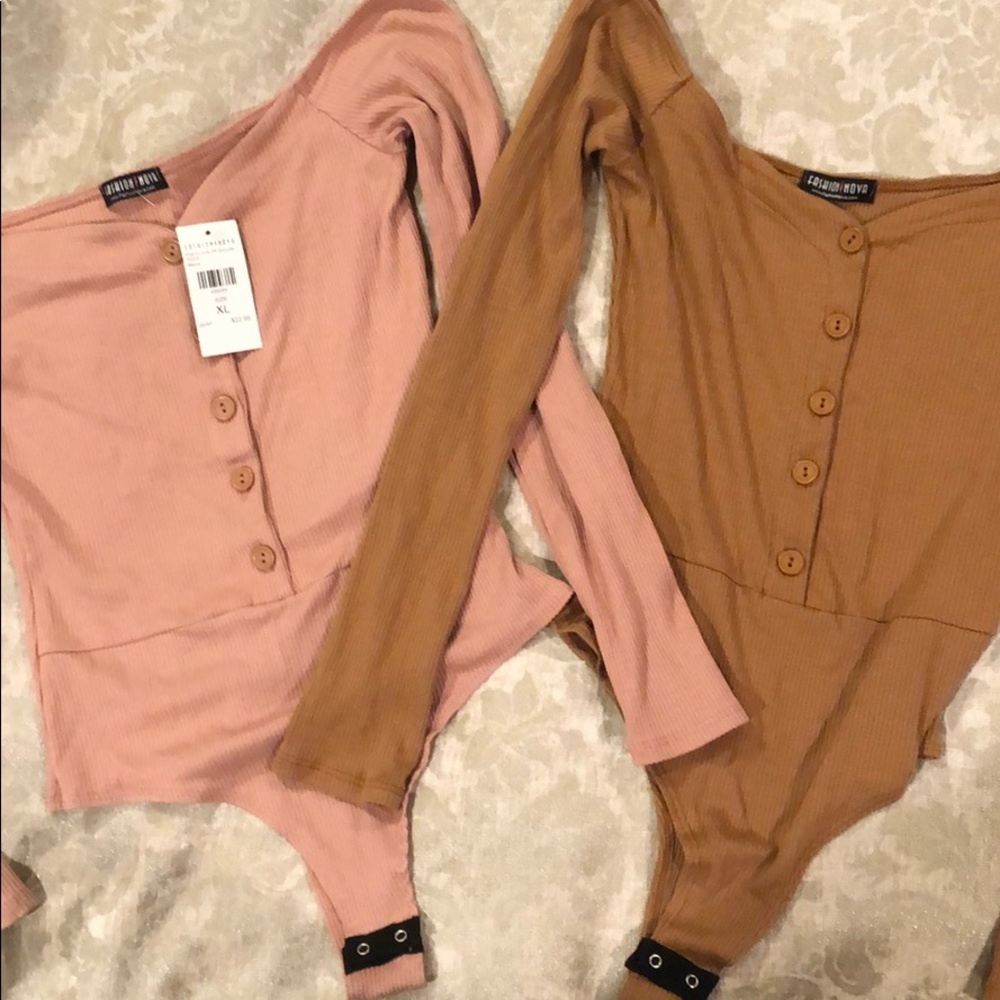 Fashion Nova bodysuits set